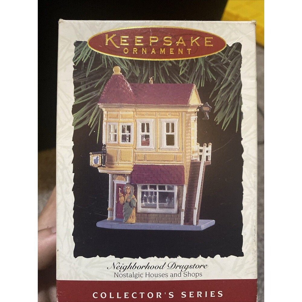 Hallmark 1994 11th in Nostalgic Houses and Shops "The Neighborhood Drug Store"